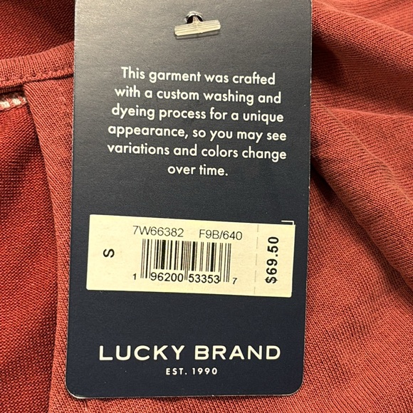 NWT Lucky Brand Faux Wrap Blouse - Picture 6 of 7